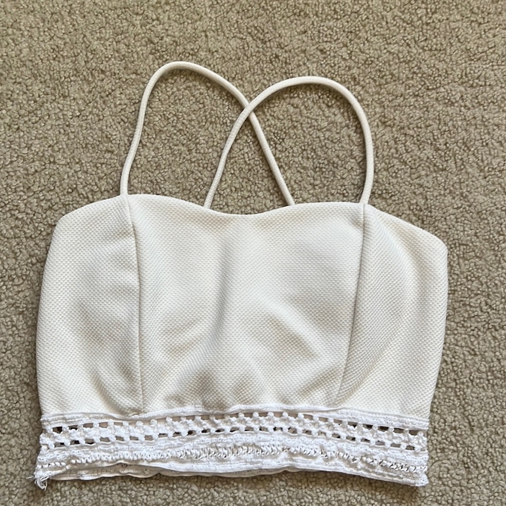 Beige Crop Top